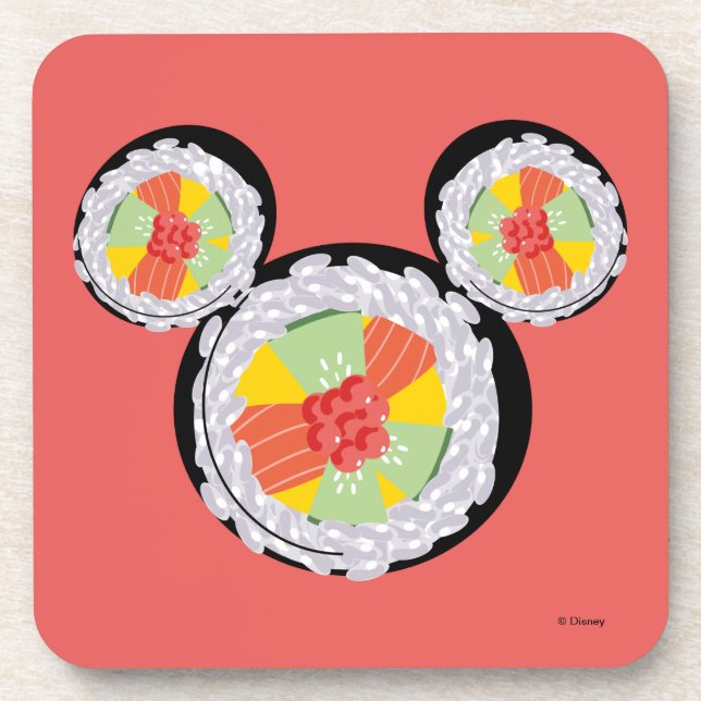 Mickey Mouse Sushi Icon Coaster (Front)