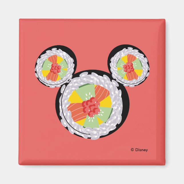 Mickey Mouse Sushi Icon Magnet (Front)