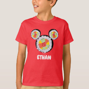 Mickey Mouse Sushi Icon   Name T-Shirt