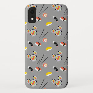 Mickey Mouse Sushi Icon Pattern iPhone XR Case