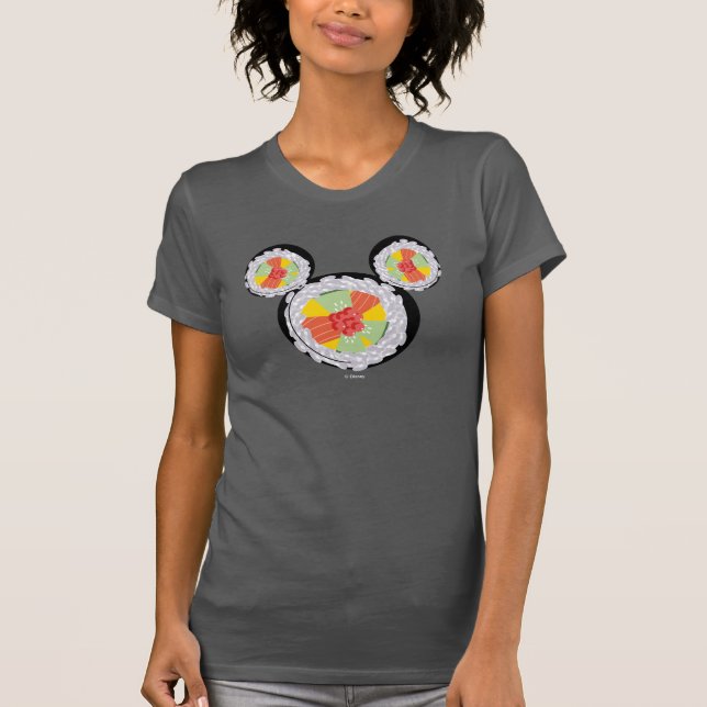 Mickey Mouse Sushi Icon T-Shirt (Front)