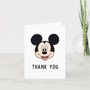 Mickey Mouse Thank You Gender Reveal Baby Shower Card