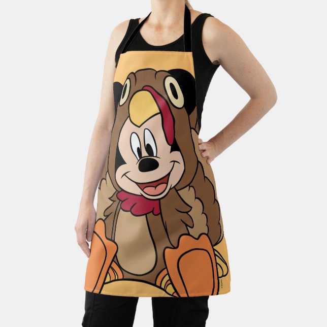 Mickey Mouse Thanksgiving Turkey Apron (Insitu)