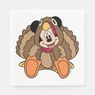 Mickey Mouse Thanksgiving Turkey Napkin