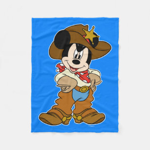 Mickey Mouse the Cowboy Fleece Blanket