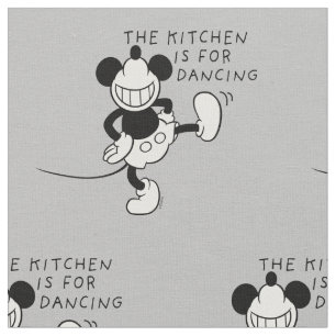Mickey Mouse   The Kitchen is for Dancing Fabric