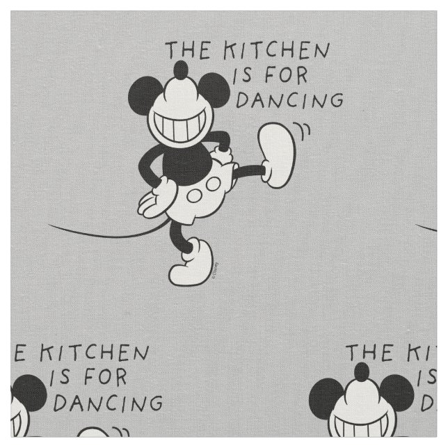 Mickey Mouse | The Kitchen is for Dancing Fabric (Close Up)