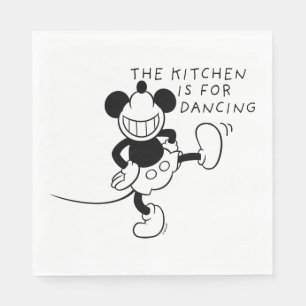 Mickey Mouse   The Kitchen is for Dancing Napkin