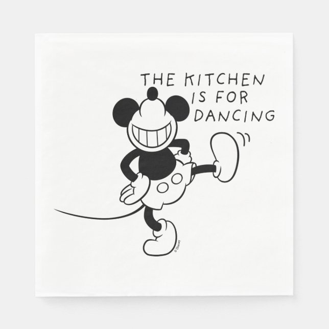Mickey Mouse | The Kitchen is for Dancing Napkin (Front)