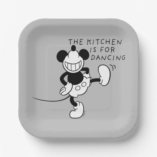 Mickey Mouse | The Kitchen is for Dancing Paper Plate (Front)