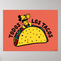 Mickey Mouse Todos Los Tacos Sign