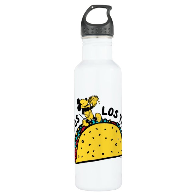 Mickey Mouse Todos Los Tacos Sign 710 Ml Water Bottle (Front)