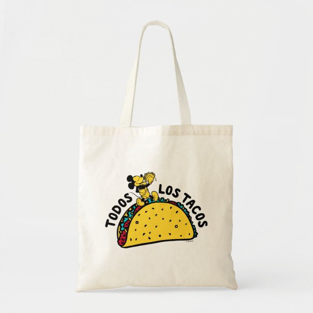 Mickey Mouse Todos Los Tacos Sign Tote Bag (Front)