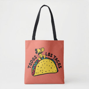 Mickey Mouse Todos Los Tacos Sign Tote Bag