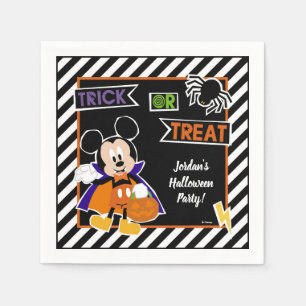 Mickey Mouse Trick or Treat Halloween Party Napkin