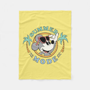 Mickey Mouse   Tropical Summer Mode Fleece Blanket
