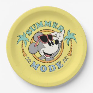 Mickey Mouse Tropical Summer Mode Paper Plate