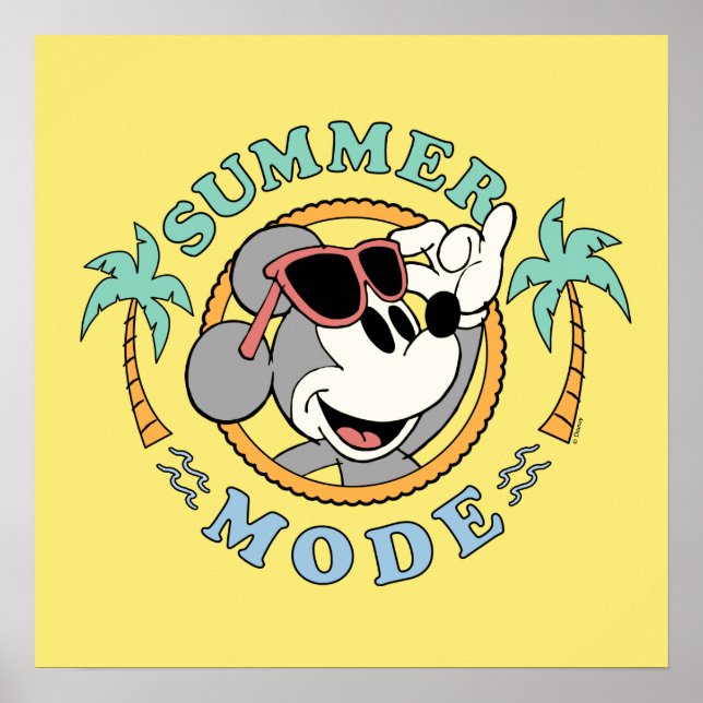 Mickey Mouse | Tropical Summer Mode Poster (Front)