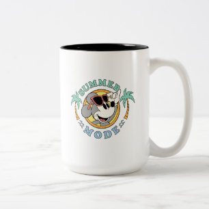 Mickey Mouse Tropical Summer Mode Two-Tone Coffee Mug