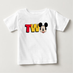 Mickey Mouse   TWO Second Birthday Baby T-Shirt