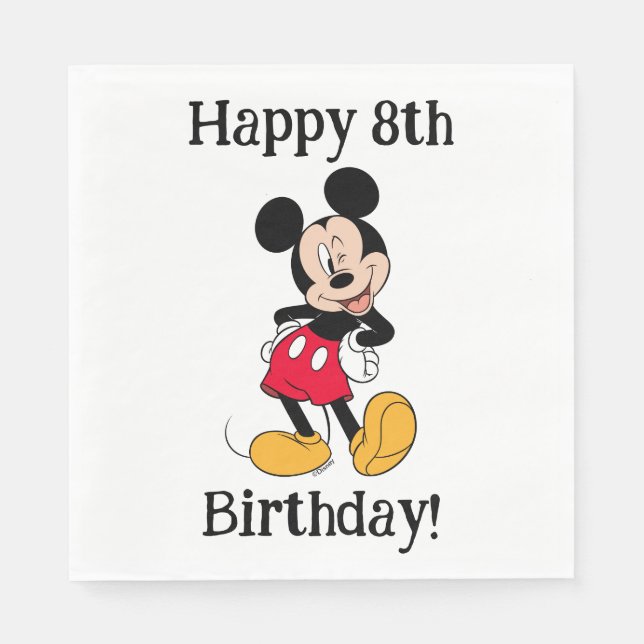 Mickey Mouse Wink Napkin (Front)