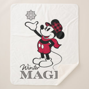 Mickey Mouse   Winter Magic Sherpa Blanket
