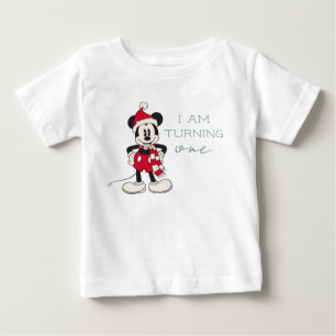Mickey Mouse Winter Onederland 1st Birthday Baby T-Shirt