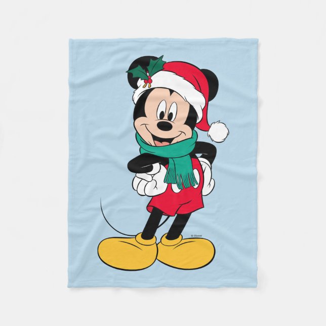 Mickey Mouse | Winter Outfit Fleece Blanket (Front)