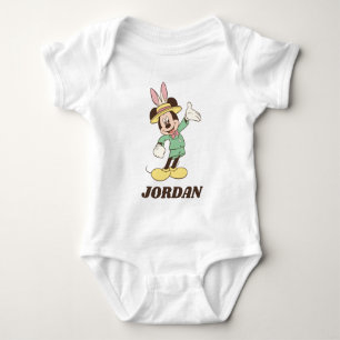 Mickey Mouse with Easter Bunny Ears Baby Bodysuit