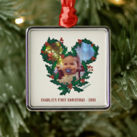 Mickey Mouse Wreath | Baby's First Christmas