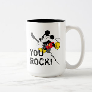 Mickey Mouse   You Rock, Dad! Two-Tone Coffee Mug