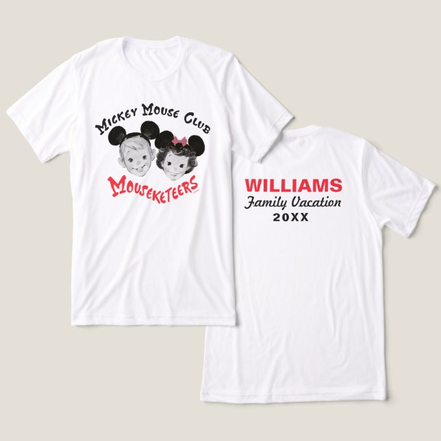 Mickey Mouseketeers | Disney Family Vacation Tri-Blend Shirt (Design Front & Back)
