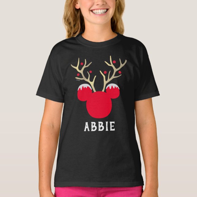 Mickey | Noël en famille - T-shirt personnalisé (Devant)