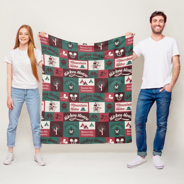 Mickey | Outdoor Adventure Pattern Fleece Blanket (In Situ)