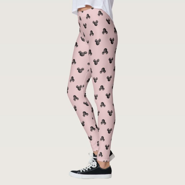 Mickey Pink Icon Pattern Leggings (Left)