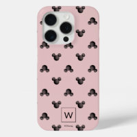 Mickey Pink Icon Pattern - Monogram