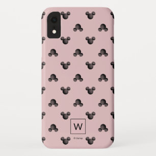 Mickey Pink Icon Pattern - Monogram iPhone XR Case