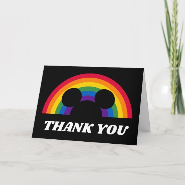 Mickey Rainbow | Carte de remerciements (Devant)