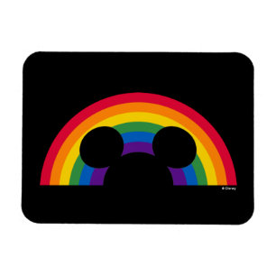 Mickey Rainbow Cutout Magnet