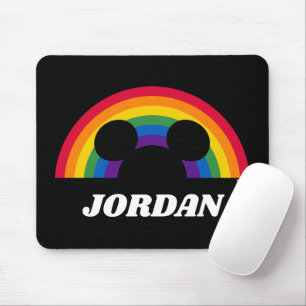 Mickey Rainbow Cutout Mouse Pad