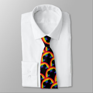 Mickey Rainbow Cutout Tie