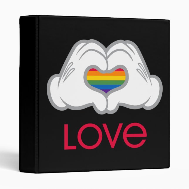 Mickey Rainbow Love Binder (Front/Spine)