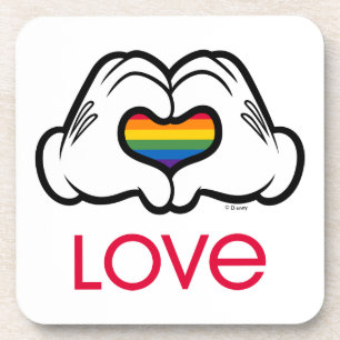 Mickey Rainbow Love Coaster