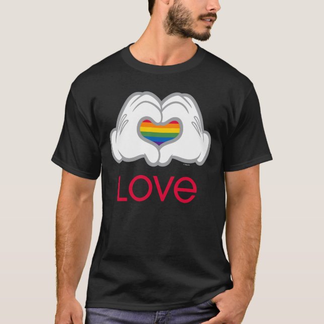 Mickey Rainbow Love T-Shirt (Front)
