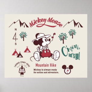 Mickey   Ready for Action and Adventure Poster