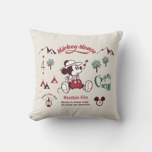 Mickey   Ready for Action and Adventure Throw Pillow