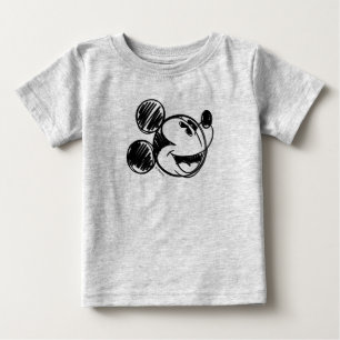 Mickey Sketch Head Baby T-Shirt