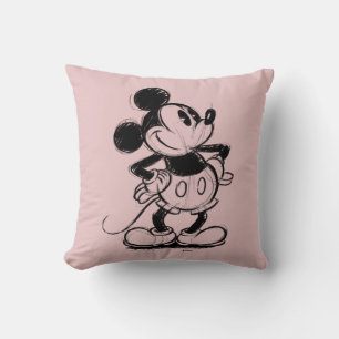 Mickey Sketch Throw Pillow