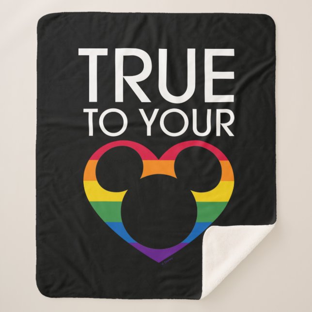 Mickey | True to Your Heart Sherpa Blanket (Front)