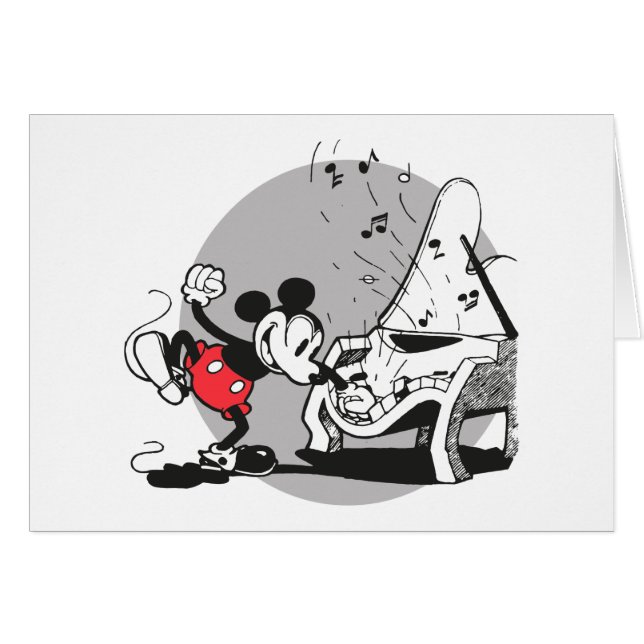 Mickey vintage WIth Piano (Devant horizontal)